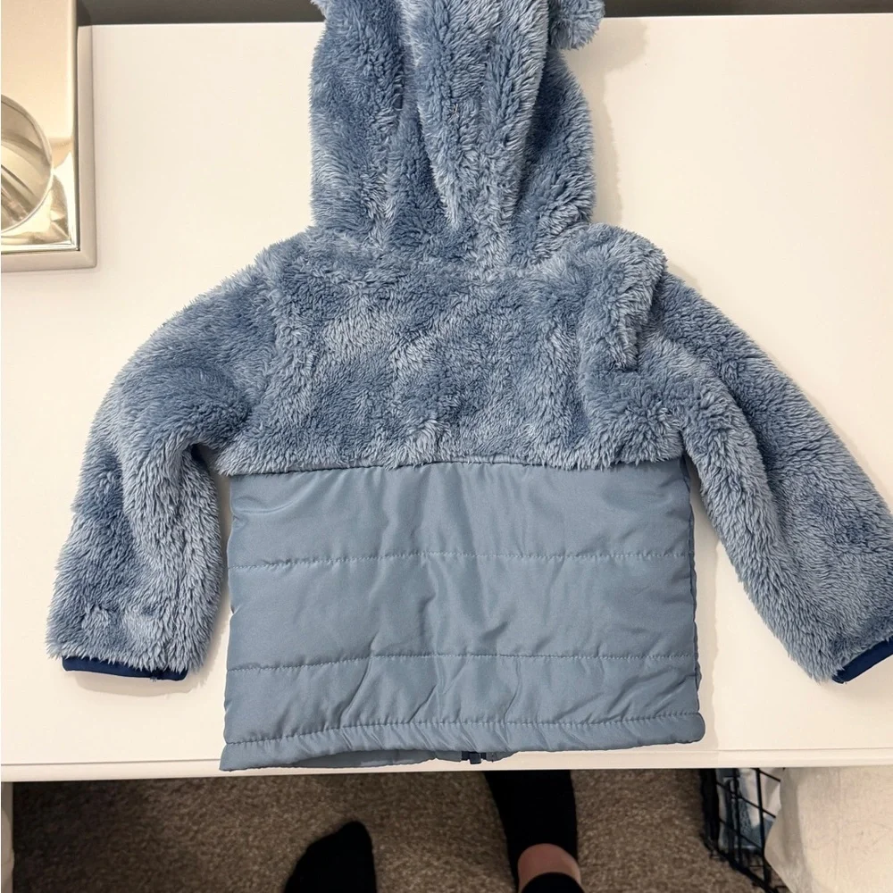 Carter's Fuzzy Blue‎ Puffer Jacket